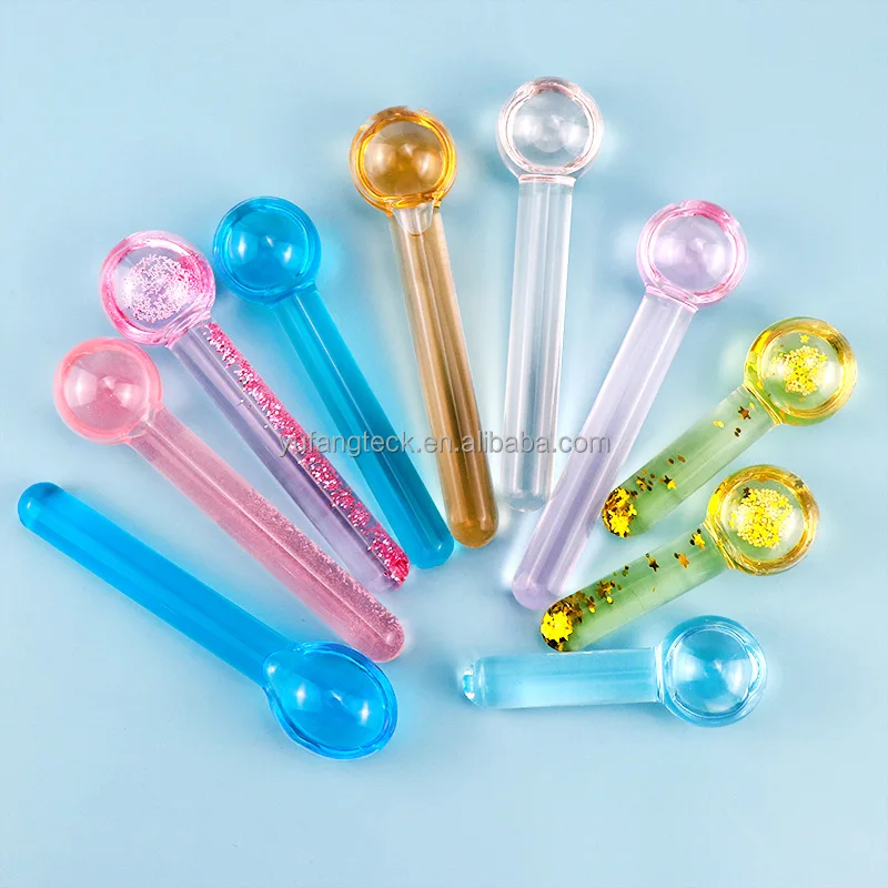Cooling Facial Blue Pink Glitter Ice Globes Factory Wave Beauty Ball