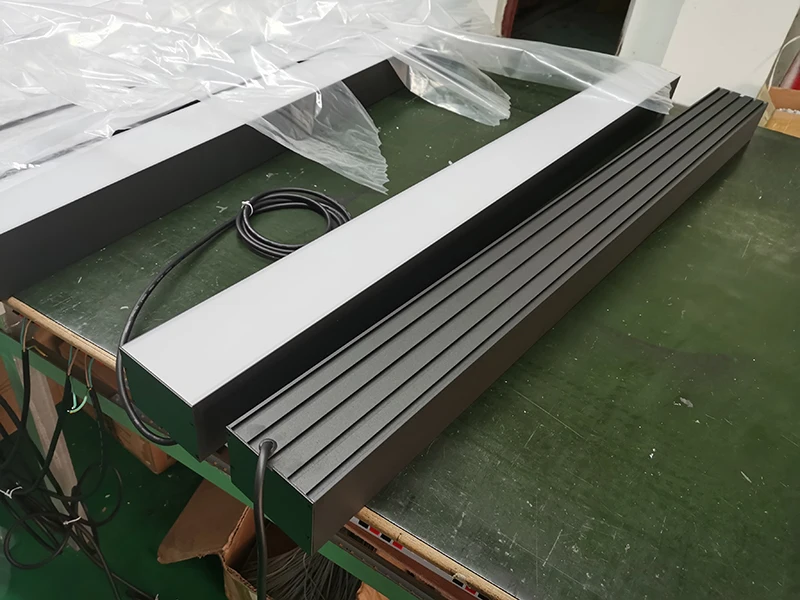 Customized Shaped Modern Suspended Slim Linear Light Rectangular Up ...