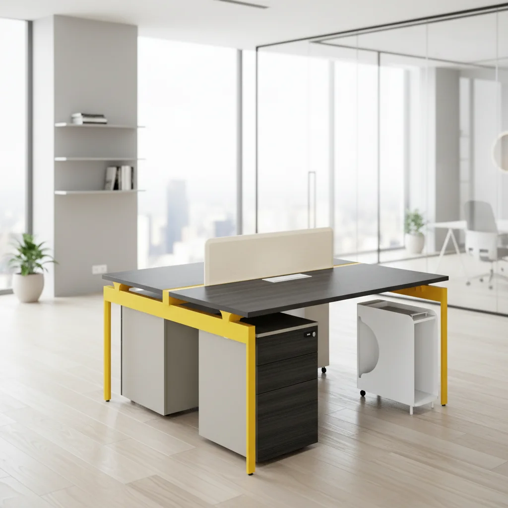 Premium Foldable Automatic Wood Frame Overhead Shelves Storage Solutions Modern Ergonomic Standing Office Workstation Desk 4