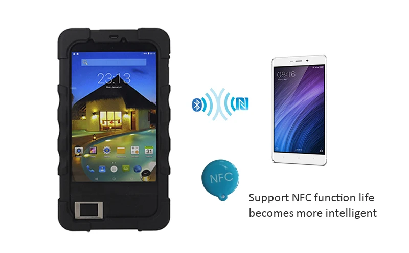 Android 5,1 на основе защита от следов от пальцев и NFC карта 3G мобильный планшетный ПК (HF-FP07)