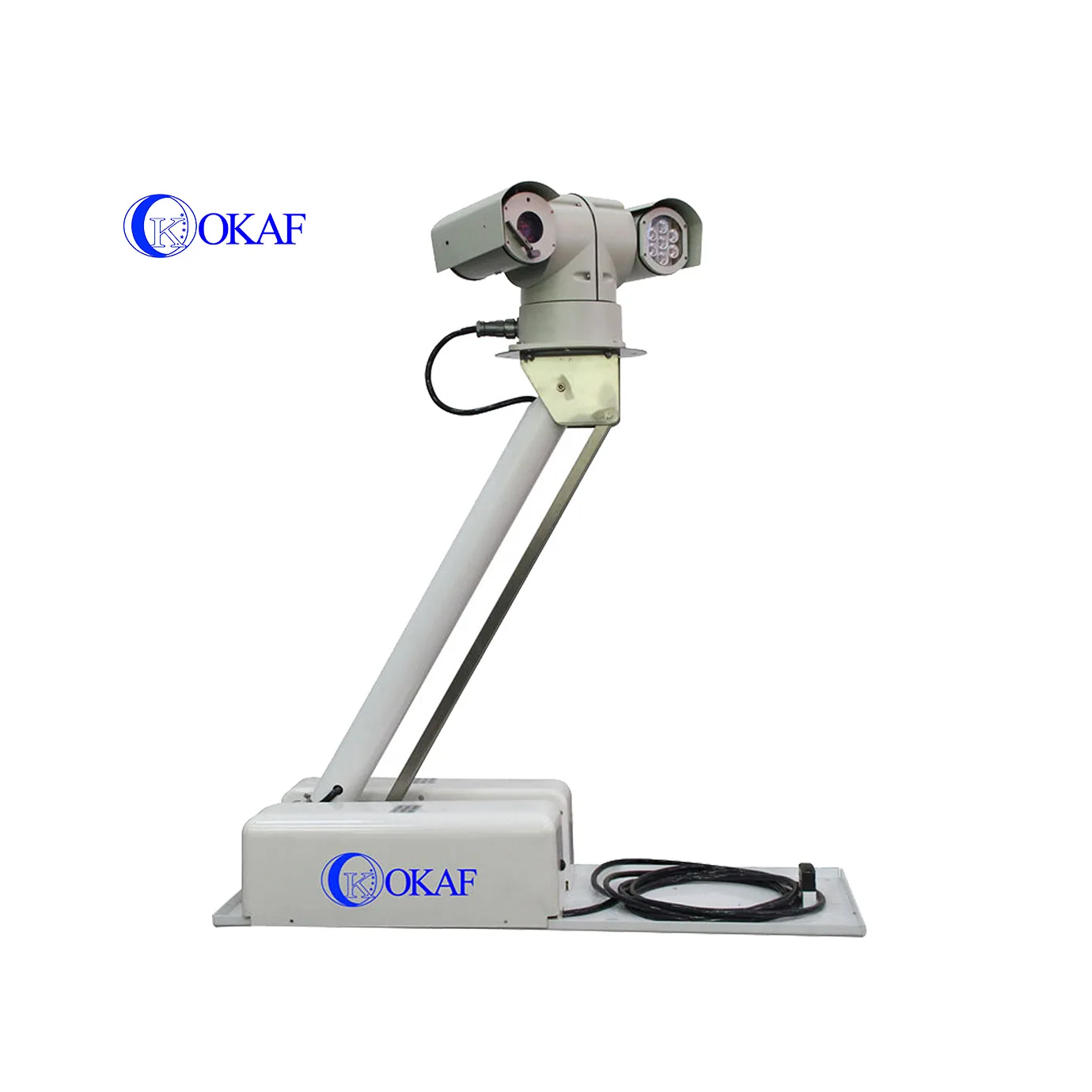 Mobile Video Surveillance System PTZ Camera Tower Vehicle Roof Mount Telescopic Mast