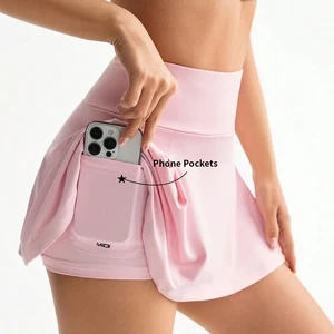 Custom Sample Service Tall Girl Tennis Clothing Skirt Golf Wear Pleated Tennis Apparel Golf Athletic Skirts with Pockets