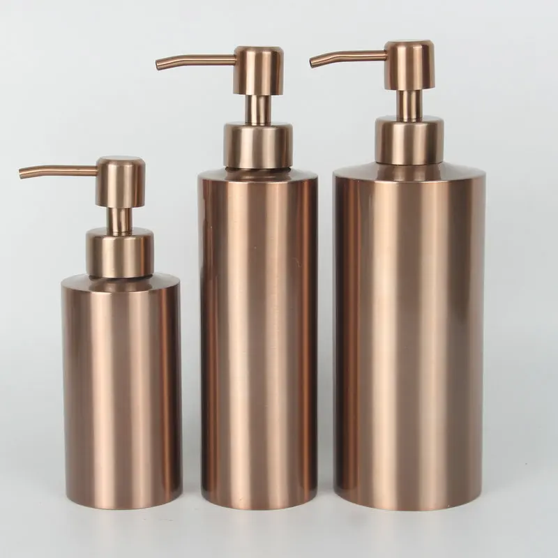 Custom Retro-Style Stainless Steel Soap Dispenser Modern Home and Hotel Bathroom Liquid Pump Capacity Color Options Available