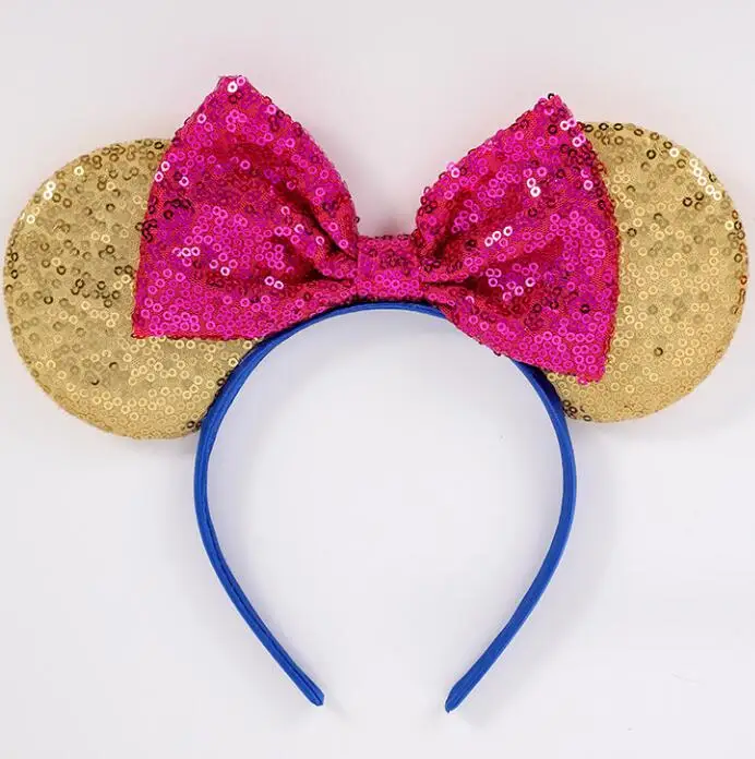 thumbnail image 2 of 2 Pcs Mouse Ears Headbands, LONTOM Shiny Mouse Ears, Glitter Party Princess Decoration Cosplay Costume With Cute Bow For Women Girls, Birthday Outfit 2 of 14