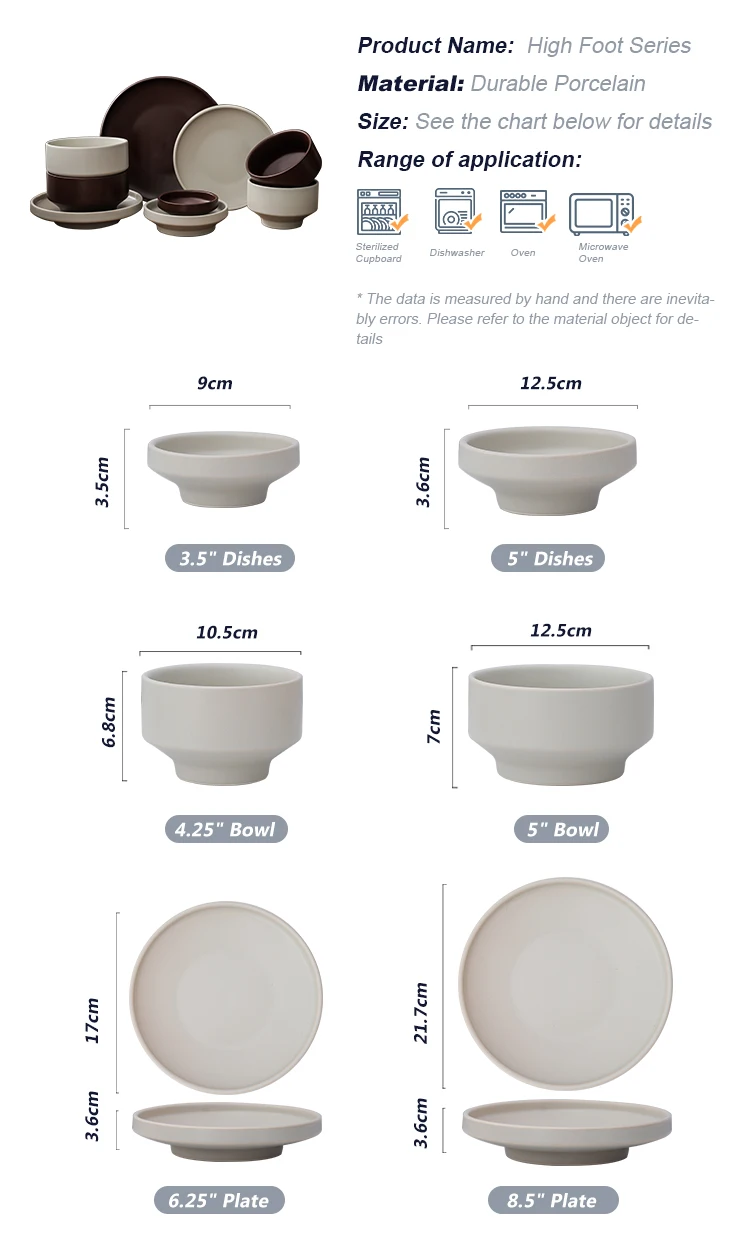 product fenn korean simple style ceramic glaze plate bowl breakfast set porcelain dinner set tableware for home-64