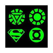 TUOCHENG Factory Iron on Luminous Vinyl Logo Glow in Dark Design Press Sticker White Turn Green Heat Transfer Printing