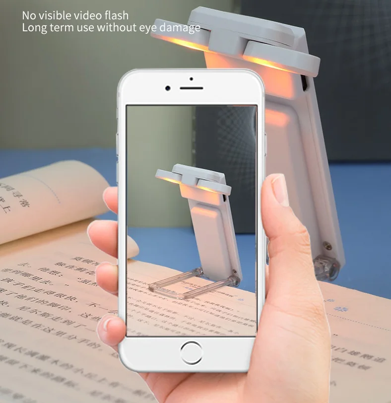 New 2 Switch USB Charging Portable Clip Light Table Lamp Eye protection Mini LED Card Book Light