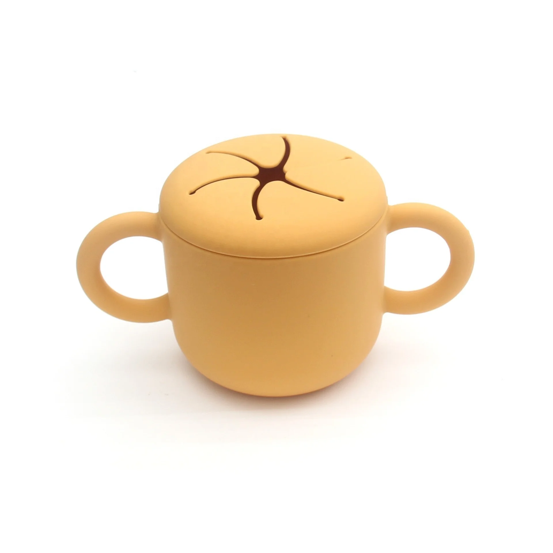 Детские Силиконовые тренировочные детские чашки для детского напитка с крышками ODM OEM закуска силиконовая чашка