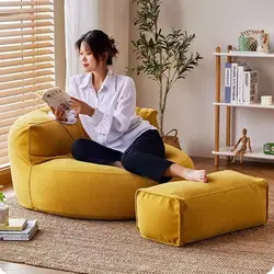 Dropshipping Lazy sofa bean bag bedroom single recliner simple detachable sofa chair floating foam sac beanbag