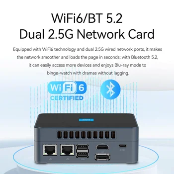 Intel N200 Mini PC 32GB DDR5, 2TB NVMe, 4K UHD, WiFi6 | Ideal