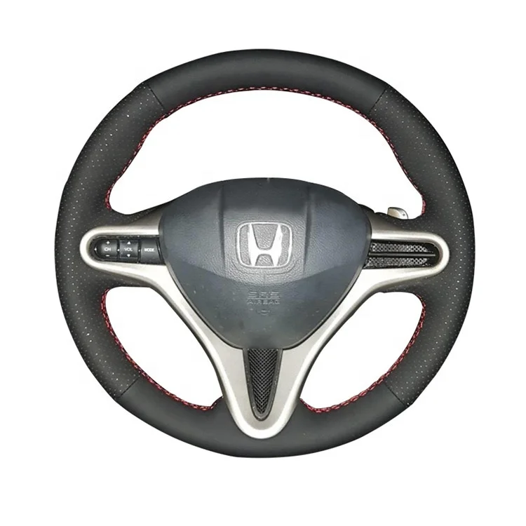 GIANT PANDA Funda De Volante De Microfibra Y Cuero Para Honda Accord, Civic, CR-V, HR-V, Pilot