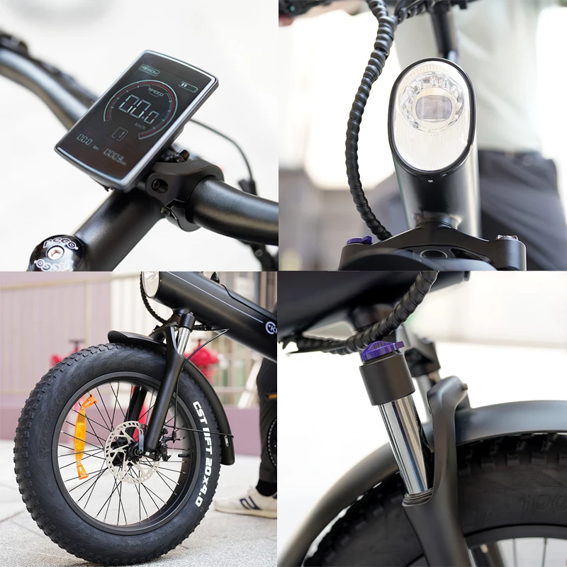 KIXN Q3 20 Inch Folding Electric Bike New Model Dual Disc Brake