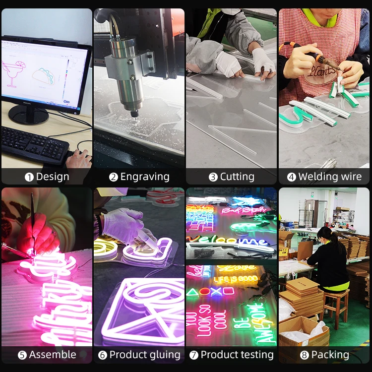 Neon Sign Custom Transparent Led Screen Game Room Decoration Night Light Logo Sign Silicone Body Led Neon Lights