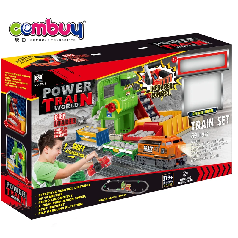 Радиоуправляемые игрушки, поезд, железная дорога, автомобиль с электрическим слотом, набор гоночных треков