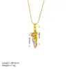 Oro e argento coppia abbraccio collana