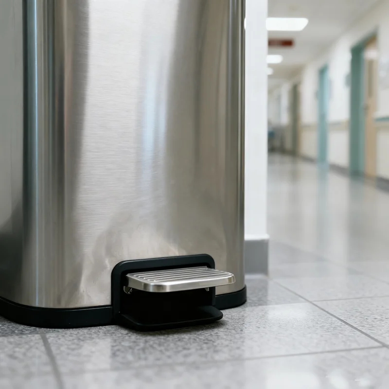 Sunshine Stainless Steel Foot Pedal Pressing Type Lid Eco-Friendly Storage Bucket for Home Kitchen Trash Storage supplier