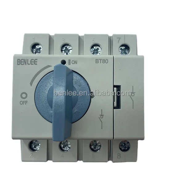 Industrial High Voltage Guangzhou Benlee Produce 80a 3/4p Onoff