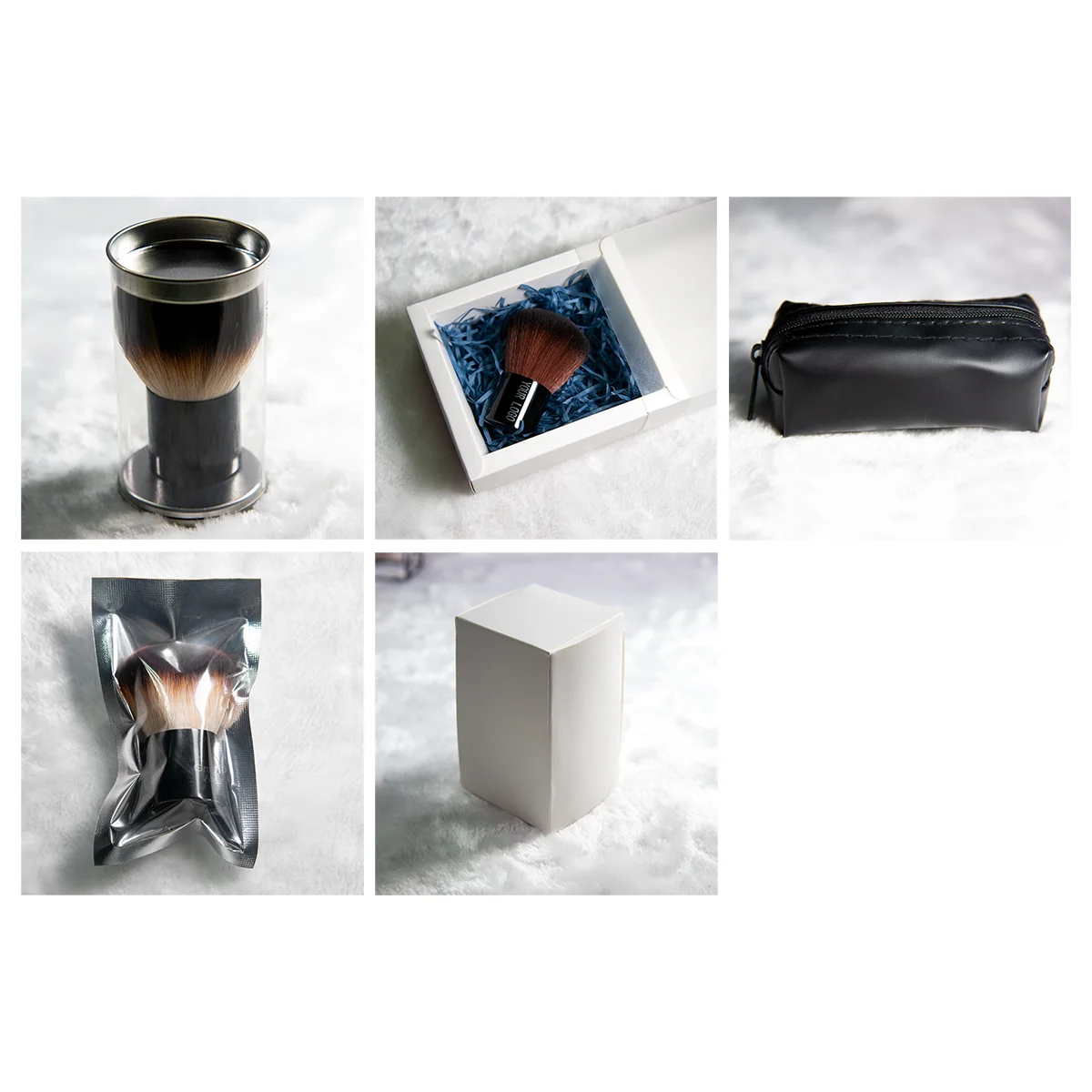 Изготовленный на заказ логотип по индивидуальному заказу оптом кисть Кабуки метка частного назначения кисти для загара щетка с упаковкой и