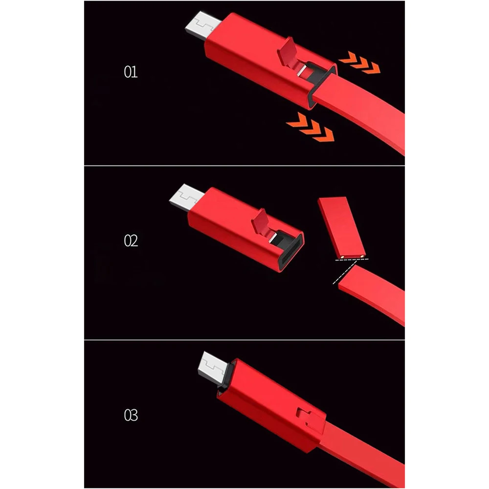 1m 2m 3m Type C Cutting Repairable Repair USB Chargeing Cable for Cell Phone Accesory Mobile Data Line Cable