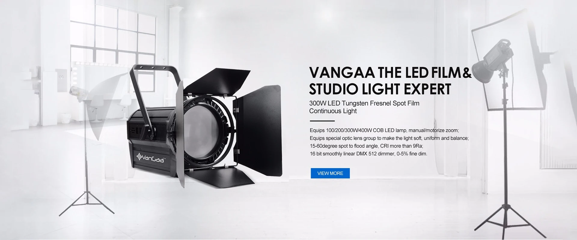 300w双色光暖de luz led视频演播室灯菲涅尔灯用于声乐音乐会