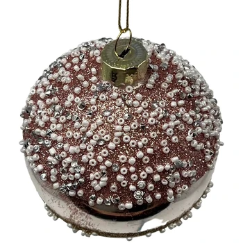 Factory Direct Price Handmade Hand Blown Glass Hanging Christmas Tree Ball For Holiday