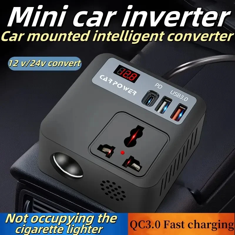 12V 100W DC to AC Power Inverter Charger - Image 2