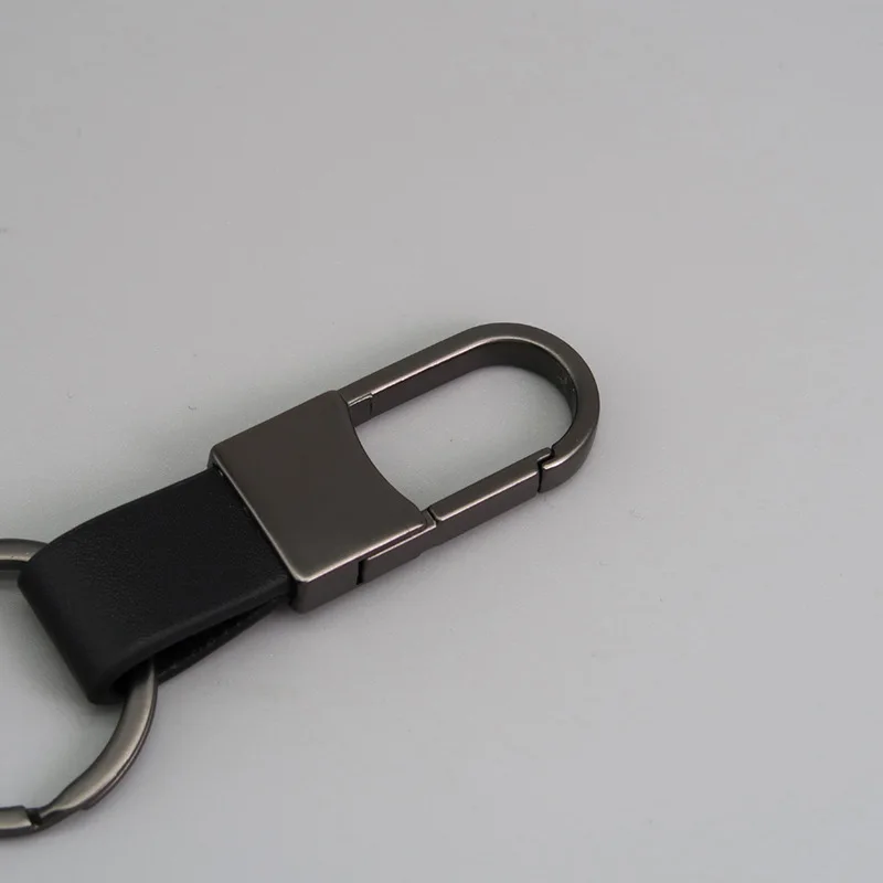 Leather Car Key Holder And Organizer Pouch With Metal Ring_voghion.com