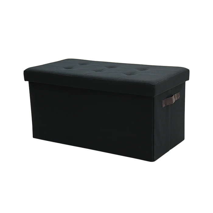 Customized Popular Long Bench Button Design Colourful Folding Storage Sleeper Ottoman Bench