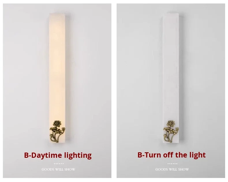 product new chinese style long strip led wall lamp aluminum 3000k warm modern living room background decoration slot inlaid high end-15