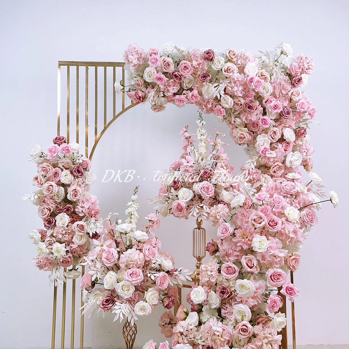 Dkb 2024 Hot Sale Direct Factory Pink And White Color Artificial Flower ...