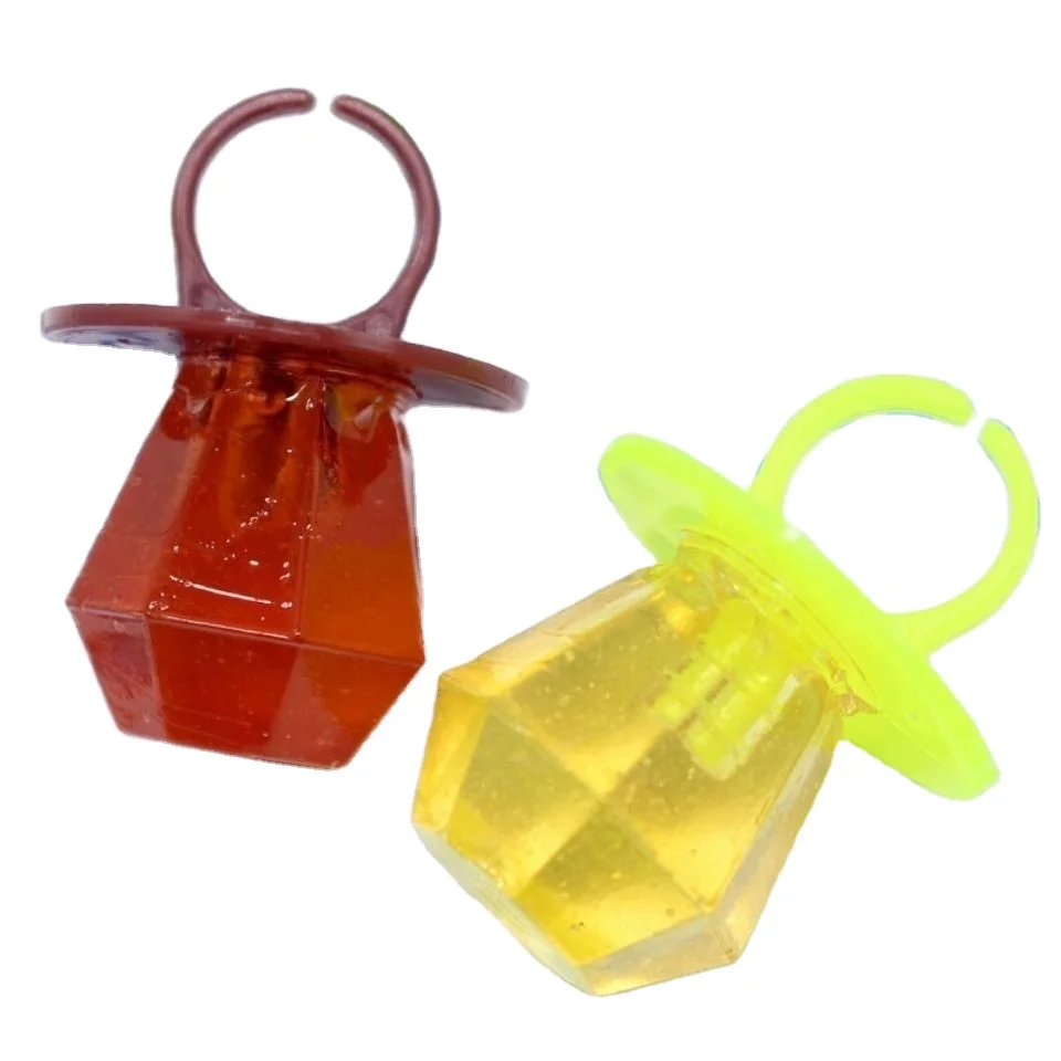 Support OEM Customization a Single 12g Sugar-containing Five Fruit Flavors Diamond Ring Toy Candy