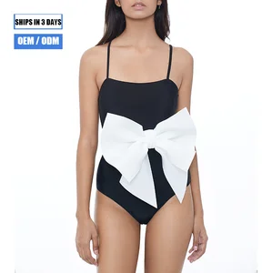 2026 Newly Launched Women's Swimsuit with a Large Bow on the Side, Featuring a Sexy and Three-dimensional Beachwear Design