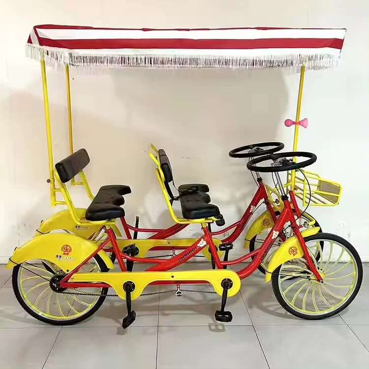 26インチ クラシックスタイル タンデム自転車 大人子供用 シングル