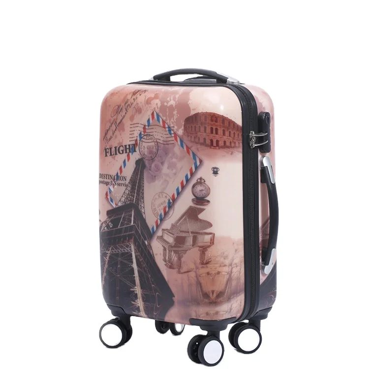 Torre Eiffel Impresión De Equipaje/cabina Duro Maleta - Buy Torre Eiffel  Impresión De Carro De Equipaje Cabina Duro Maleta Product on Alibaba.com