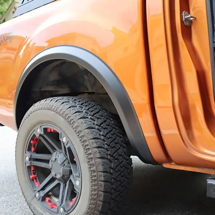 Factory Custom Auto Accessories Slim Fender Flares Universal Wheel Arch Fender for ford Ranger XLS 2015~2018