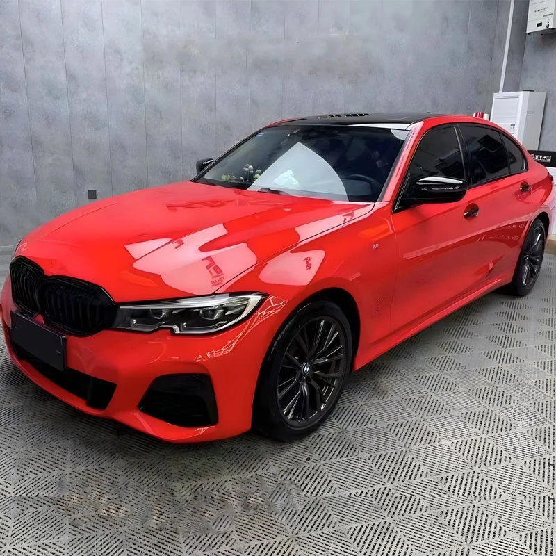 Red Auto Paint Color Changing Film Auto Color Changing Film Crystal