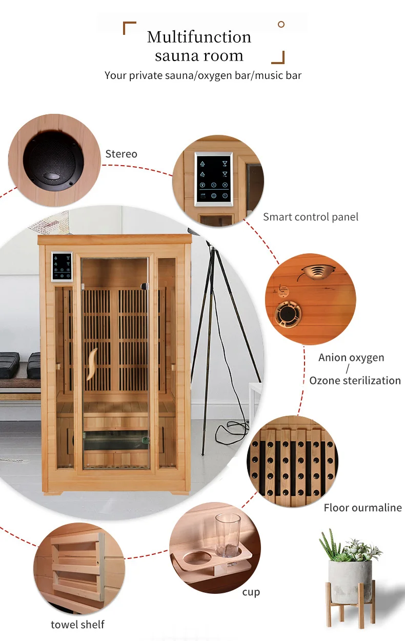 2 Person Hemlock Infrared Sauna Room Home Sauna Equipment Indoor Dry Sauna  Rooms Improve Blood Circulation Body's Immune - Buy 2 Person Infrared Sauna  Room,Sauna Rooms,Indoor Dry Sauna Room Product on 