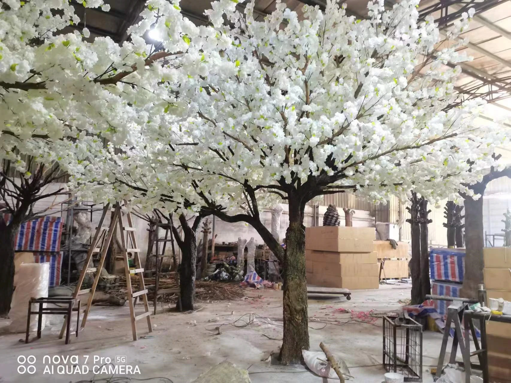 4m Simulated Cherry Trees Silk Flower Artificial Cherry Blossom Tree For Wedding Shopping Mall