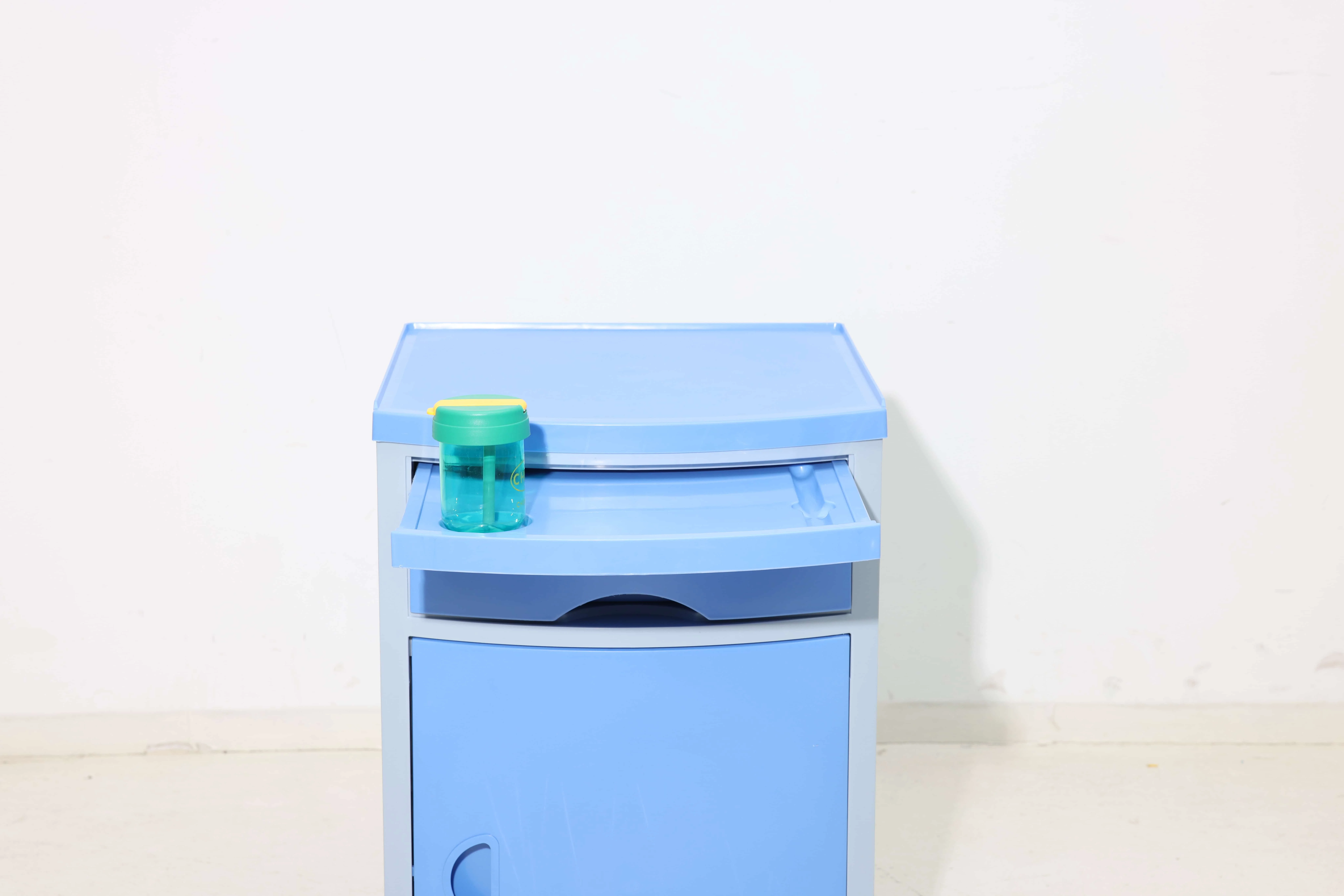 Modern ABS Hospital Bedside Cabinet Thermometer Slots Foldable Accessories Lock for Patient Rooms Hotels Schools Supermarkets 4