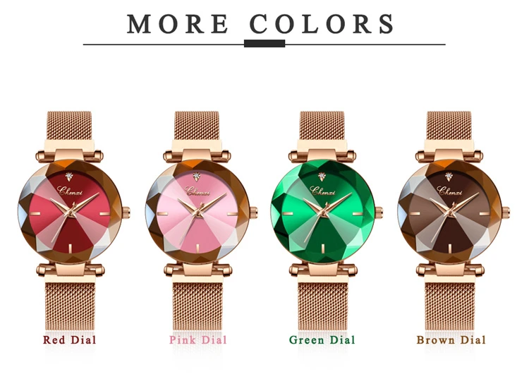 Women's geometry outlet quartz watch