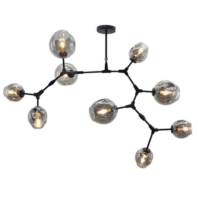 Custom Blown Irregular Shape Pendant Light Vintage Round Luxury Ceiling Replica Ingo Maurer Zettelz 5 Lamp