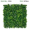 Glossy Five Leaf Schefflera Grass Wall Panel