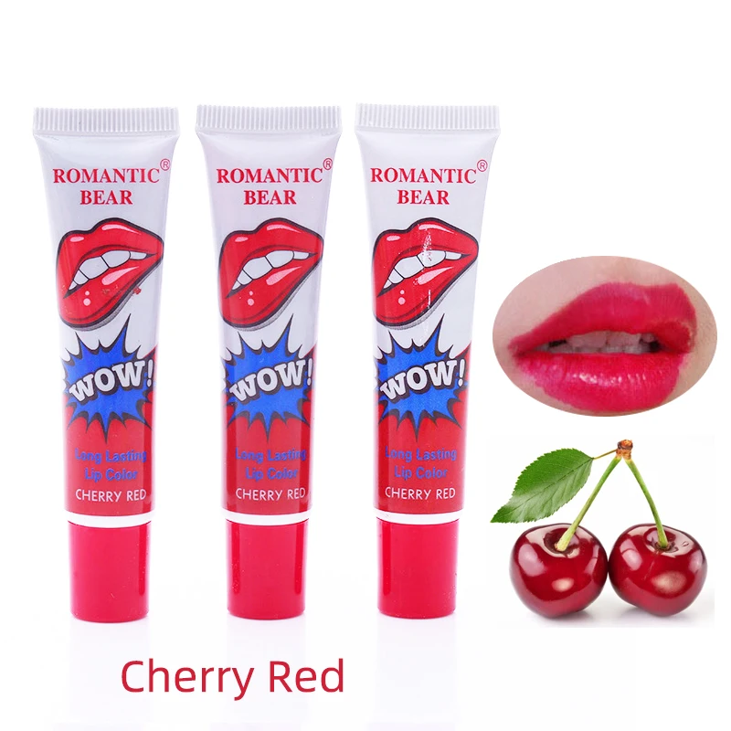 Rb01a Romantic Bear Waterproof Wow Magic Peel Off Lipstick Tattoo Lip