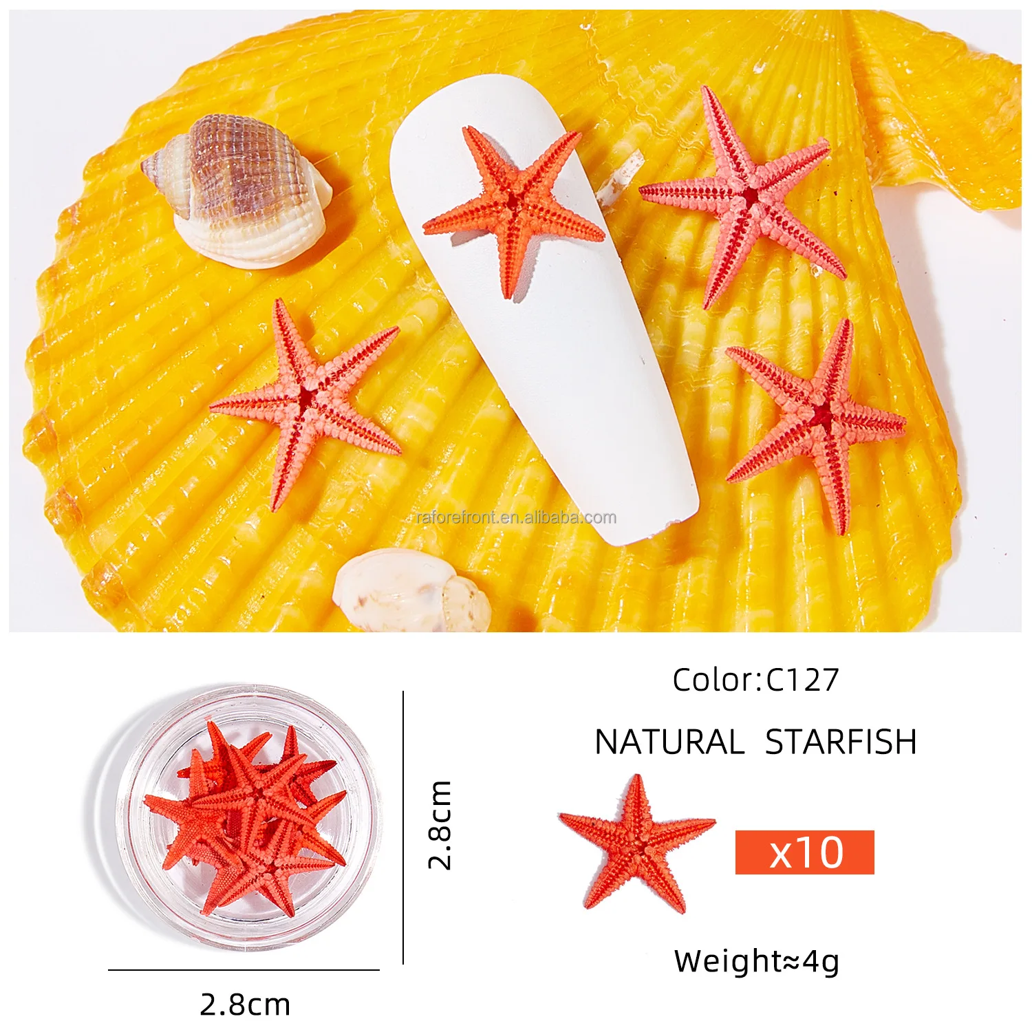 New Colorful Summer Ocean Style Starfish Nail Decoration Sea Star Nails