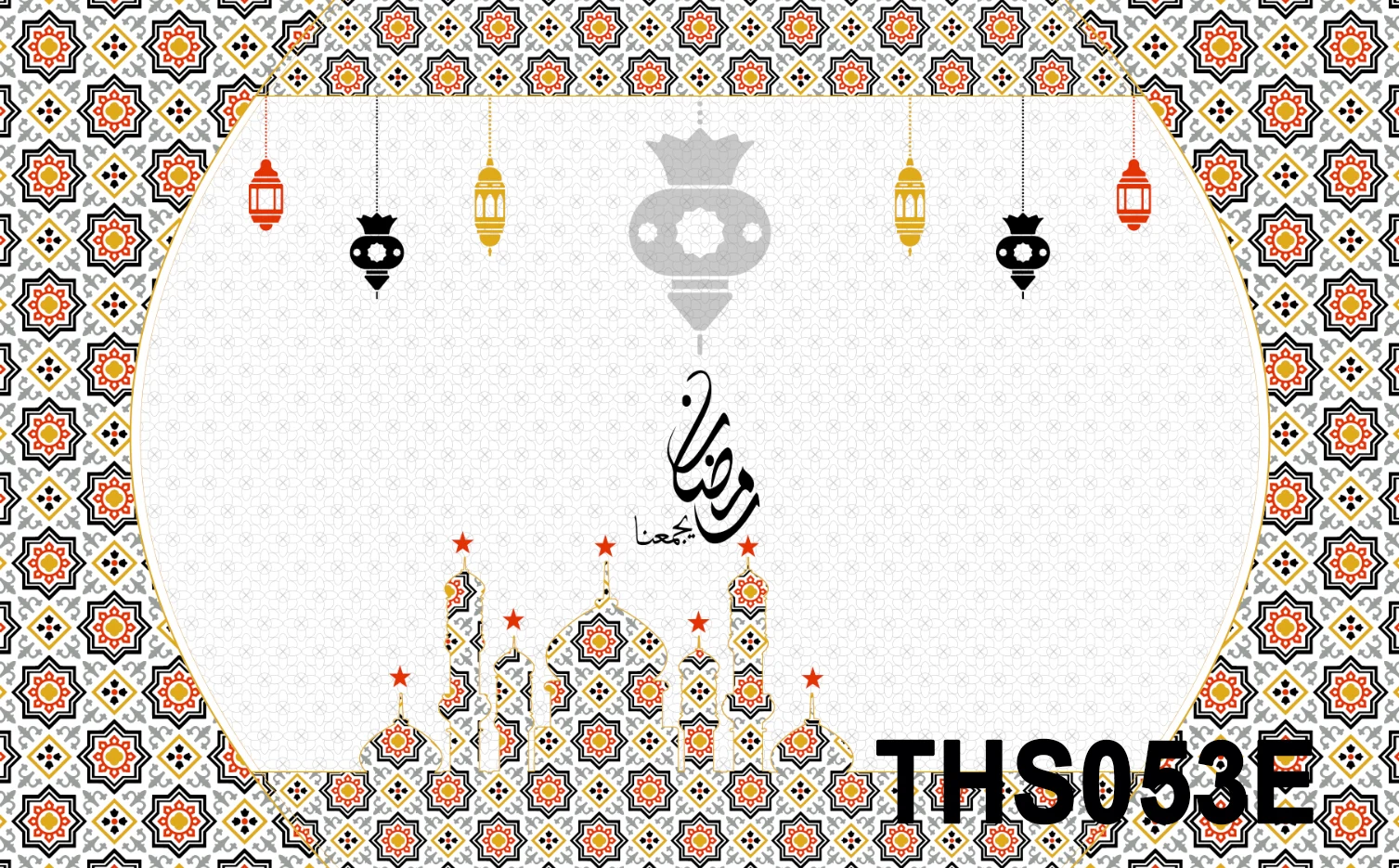 Muslim Ramadan Designs Printed PVC Tablecloth