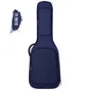 Housse de guitare électrique bleu foncé avec doublure en velours + repose-manche