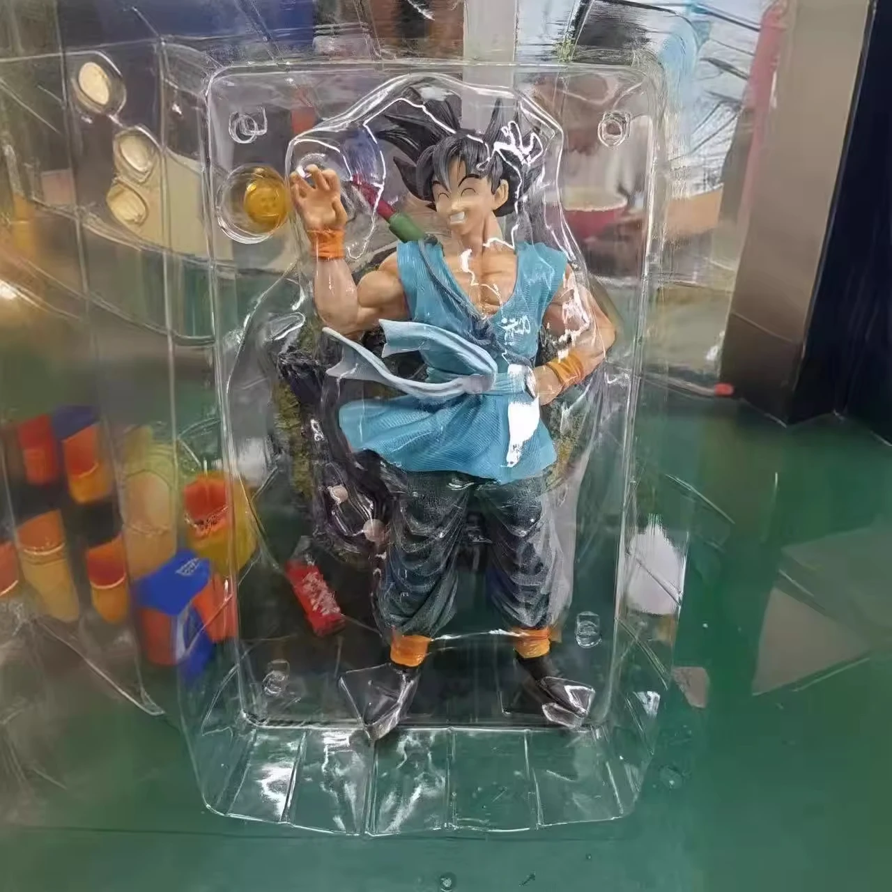2024 New Customized Smile Goku GK Action Figure Japanese DBZ Anime Resin Dragon Balls Goku Statue for Collection Gift Toys