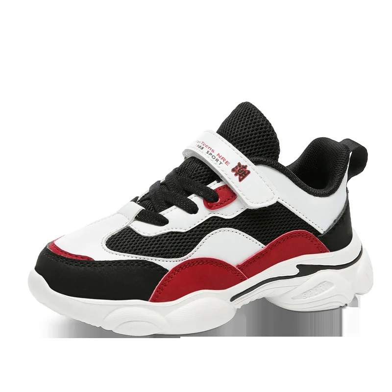 Wholesale Breathable Black White Casual Travel Sport Shoes Boys Girls  School Shoes Kids Sneakers