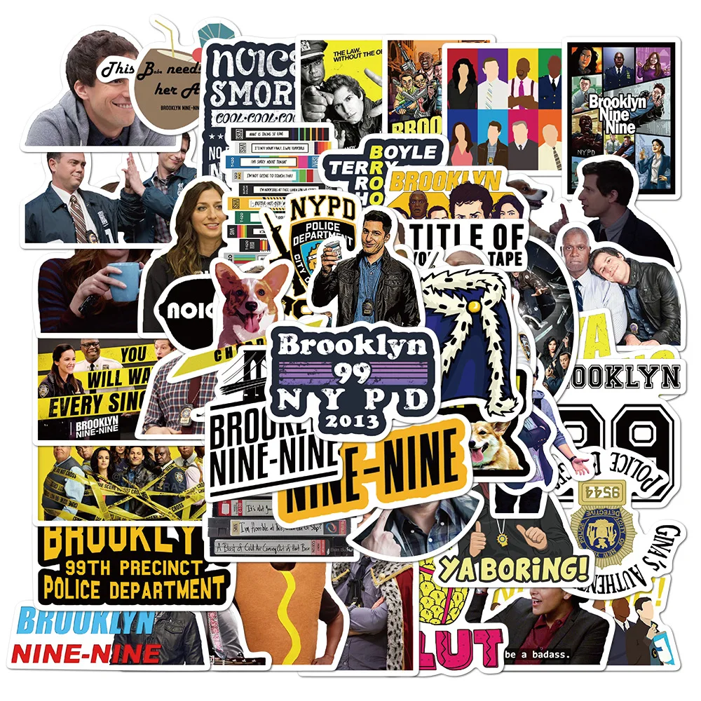 50pcs american movie brooklyn 99 laptop stickers helmet luggage cartoon diy waterproof removable laptop stickers buy vinyl removable laptop stickers printable cartoon stickers 3m waterproof stickers product on alibaba com