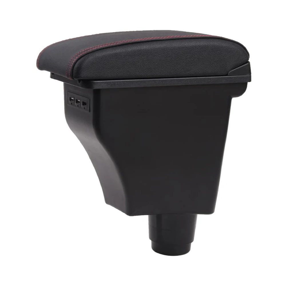 Height-Adjustable Car Console Armrest Box Comes with a Comfort Elbow Pad and Serves As a Convenient Storage Organizer